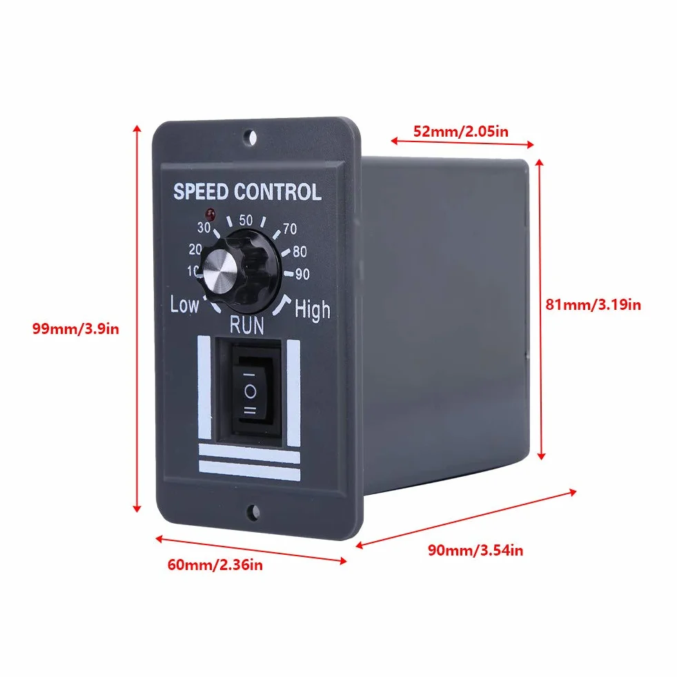 Regulator Prędkości Silnika DC 12-60V 40A PWM, Sterownik Prądu Stałego z Przełącznikiem Cofania