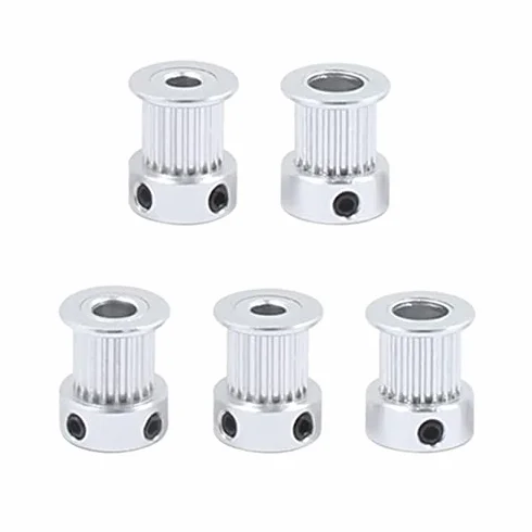 Timing Pulley 5Pcs Aluminum GT2 10mm Width 20 Tooth Teeth 2GT Timing Drive Pulley Pully Wheels Gear For 3D Printer Bore=5mm/6.35mm/8mm, anti-rust and anti-corrosion (Size : Bore Diameter 6.3