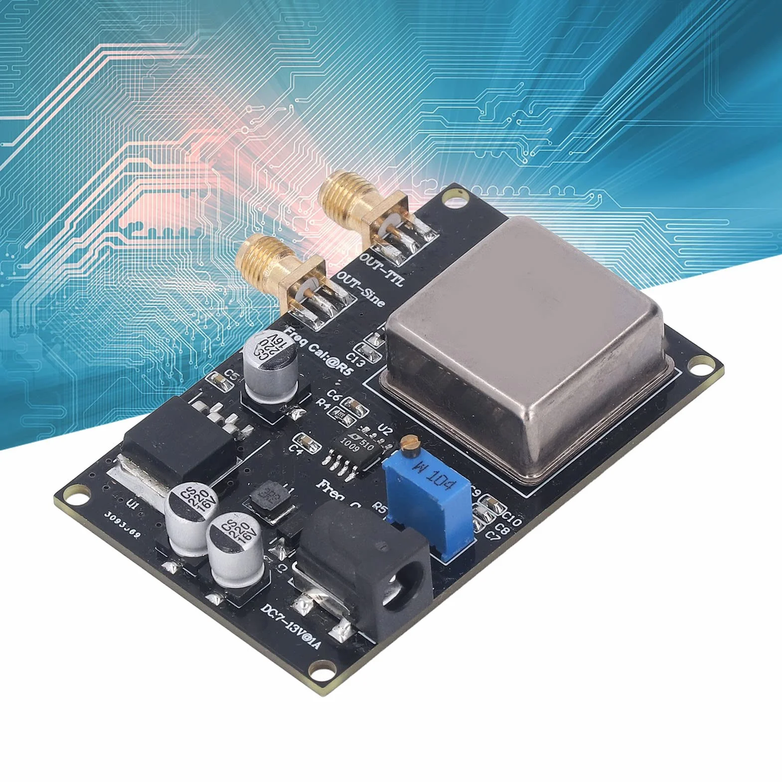 OCXO 10MHz Standardowy moduł Referencyjny Dekoder Dźwięku Miernik Częstotliwości