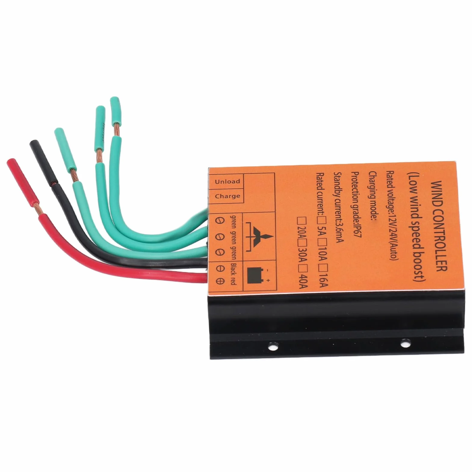 Kontroler ładowania MPPT 12V 24V 40A 300W-1000W Regulator Generatora Wiatrowego