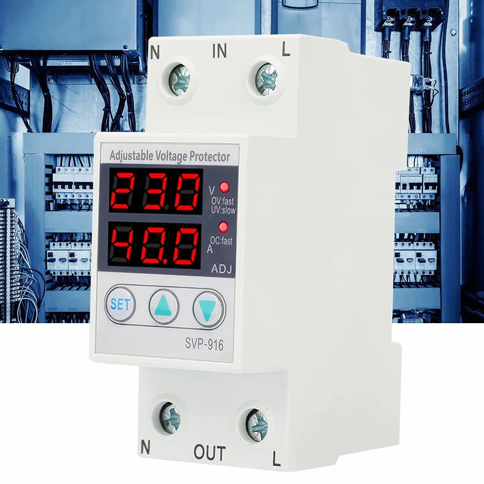 Przekaźnik Napięcia Jednofazowy 40A 230V AC Montaż na Szynie DIN 50/60 Hz