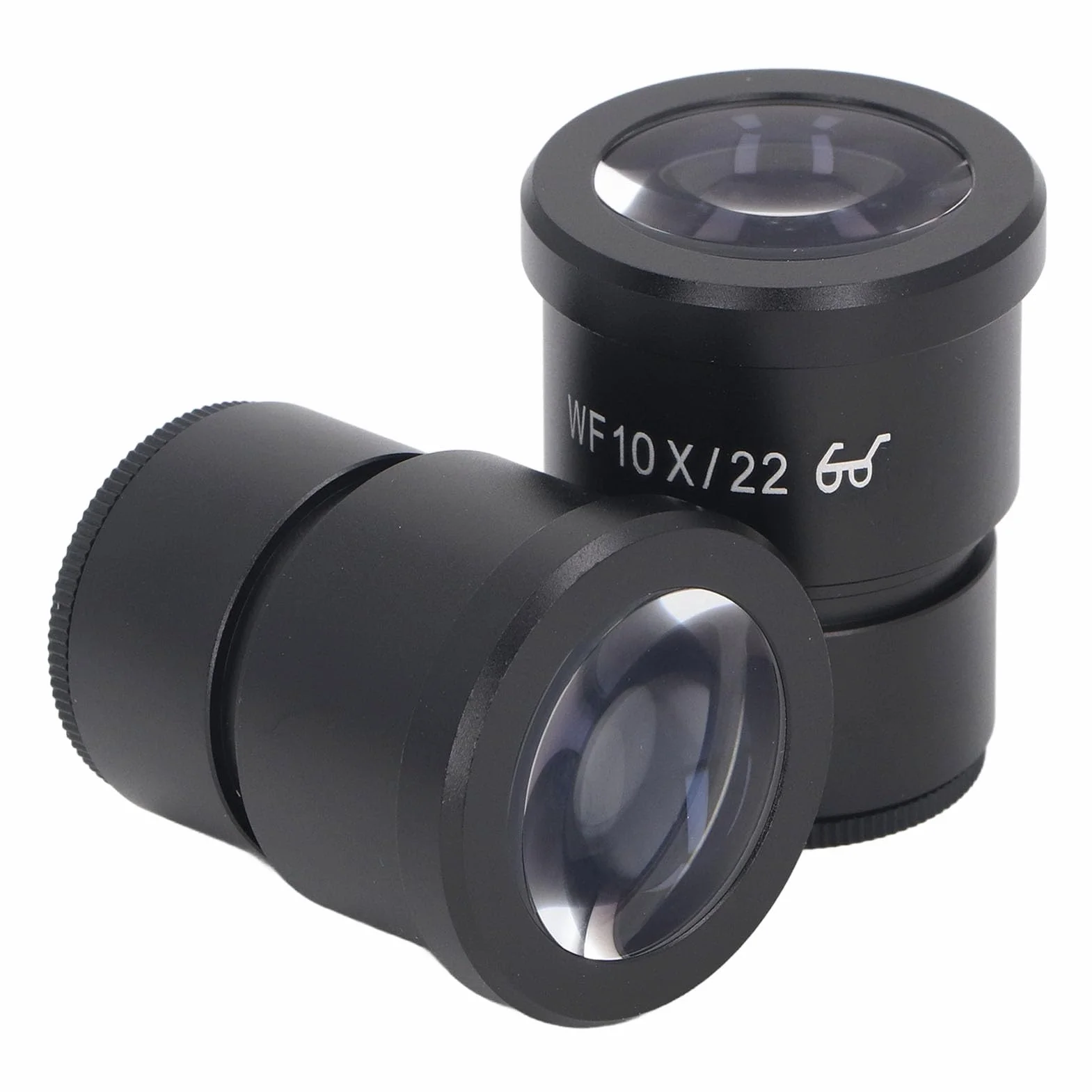 2PCS 10x Szerokości Mikroskopu Okular 22 Mm Oczu 30 Mm wielkość Montażu Uniwersalne Aluminium Biologiczne Mikroskop