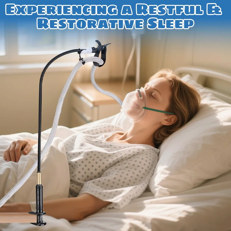 Regulowany uchwyt na wąż CPAP z klipsami 360° elastyczny wytrzymały