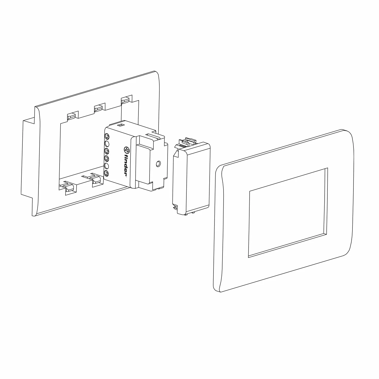 Finder 26048230000PaS przełącznik udarowy Box 230 VAC 2 fazy 10 A