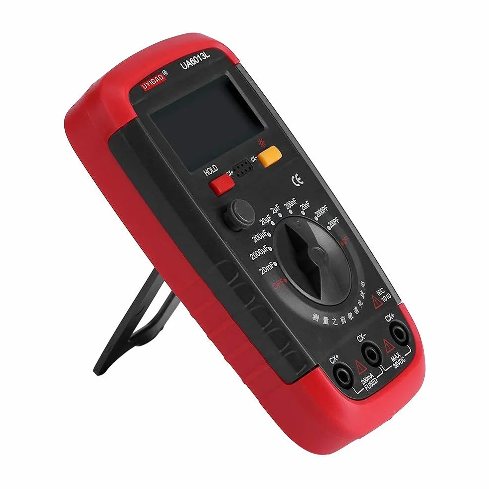 Cyfrowy miernik pojemności tester kondensatorów Pro 0,1 pF - 20 000 uF z podświetleniem LCD 1999