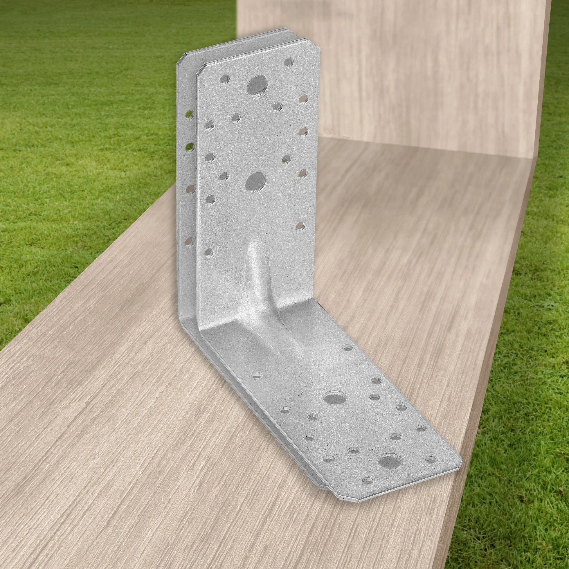 KOTARBAU Kątownik Ciesielski 150 x 150 x 65 mm Stal ocynkowana z Przetłoczeniem 12 szt.