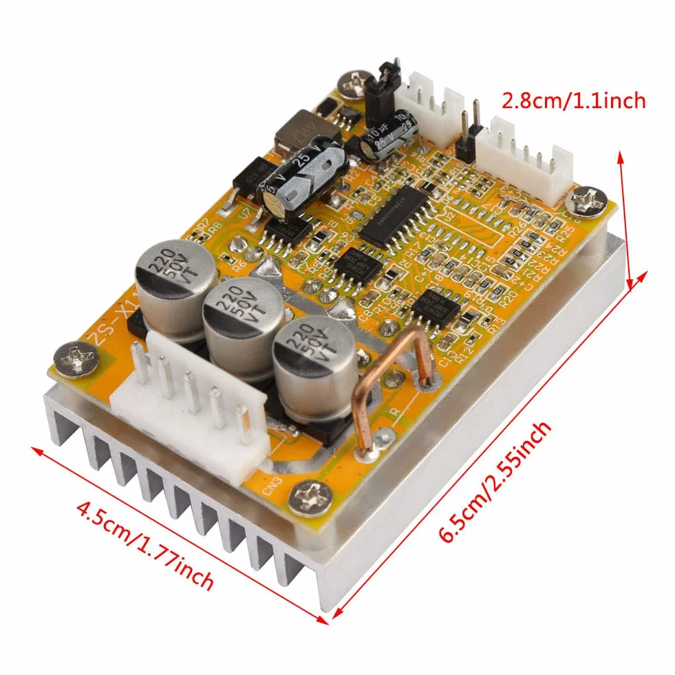 5V-36V 350W DC Bezszczotkowy ze Sterownikiem Silnika Halla BLDC PWM Płyta Sterownicza 5V-36V 350W DC