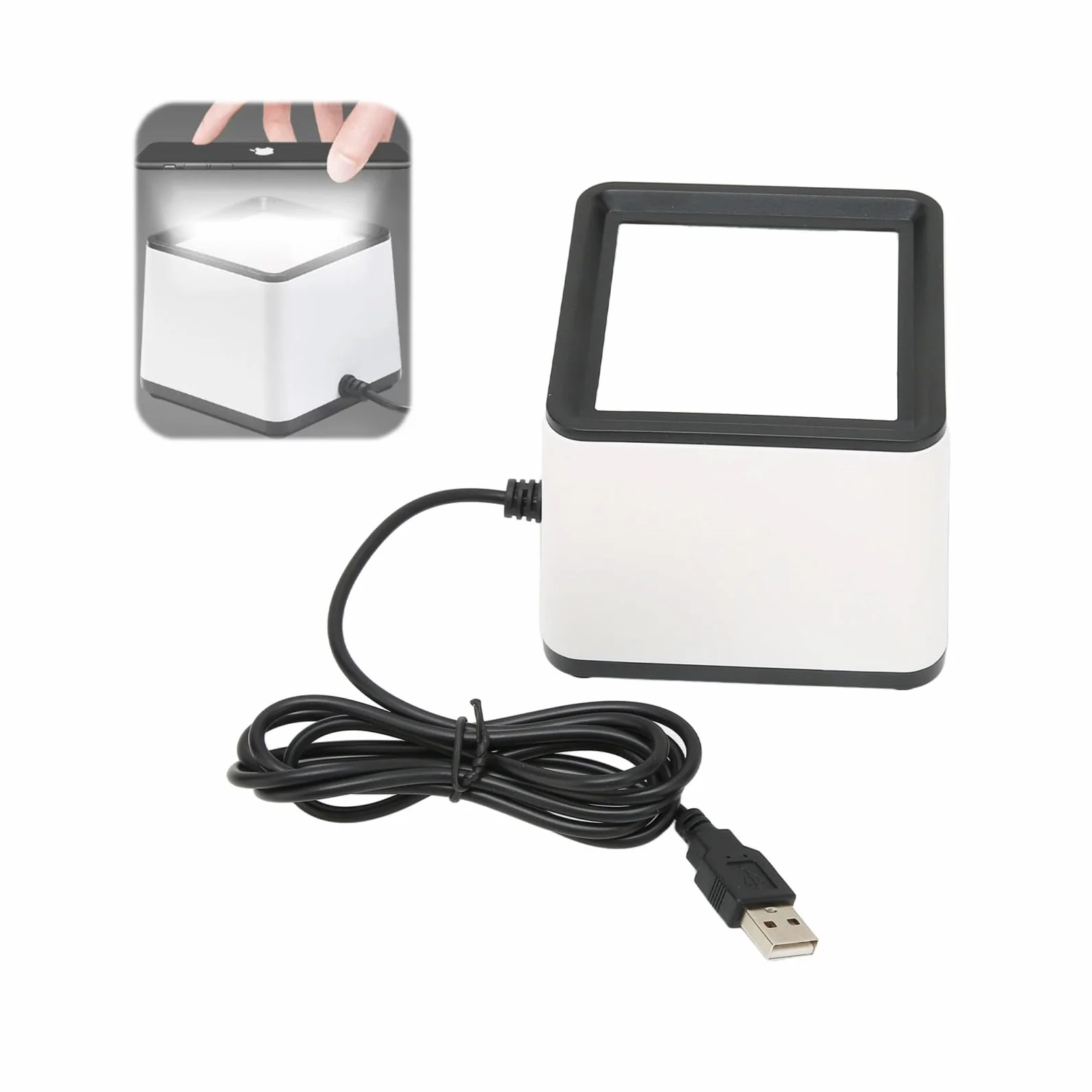 Skaner Kodów Kreskowych R42 2D 1D USB Czytnik Kodów Kreskowych