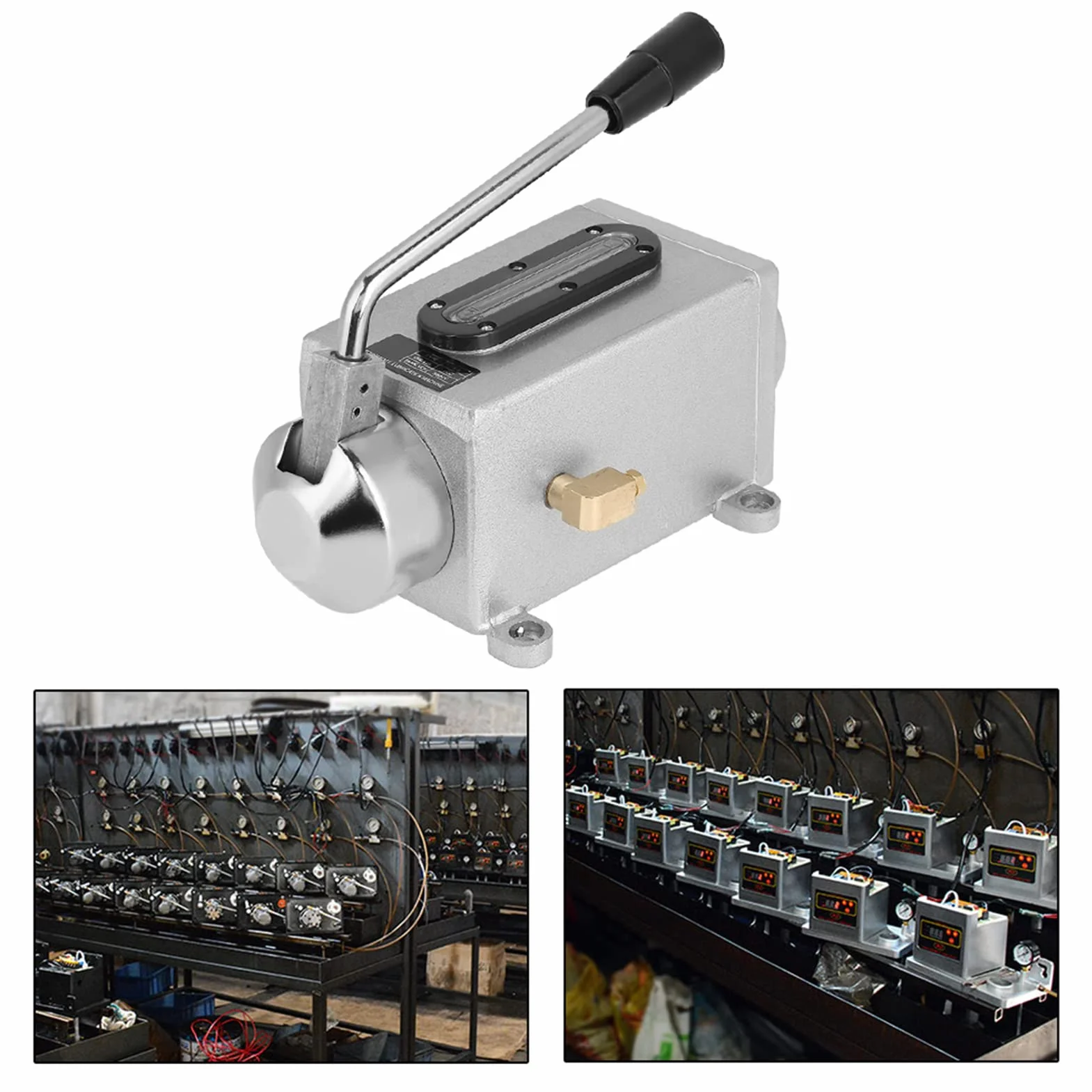 Pompa do ręcznego smarowania 500 cc CNC 4 mm podwójne porty