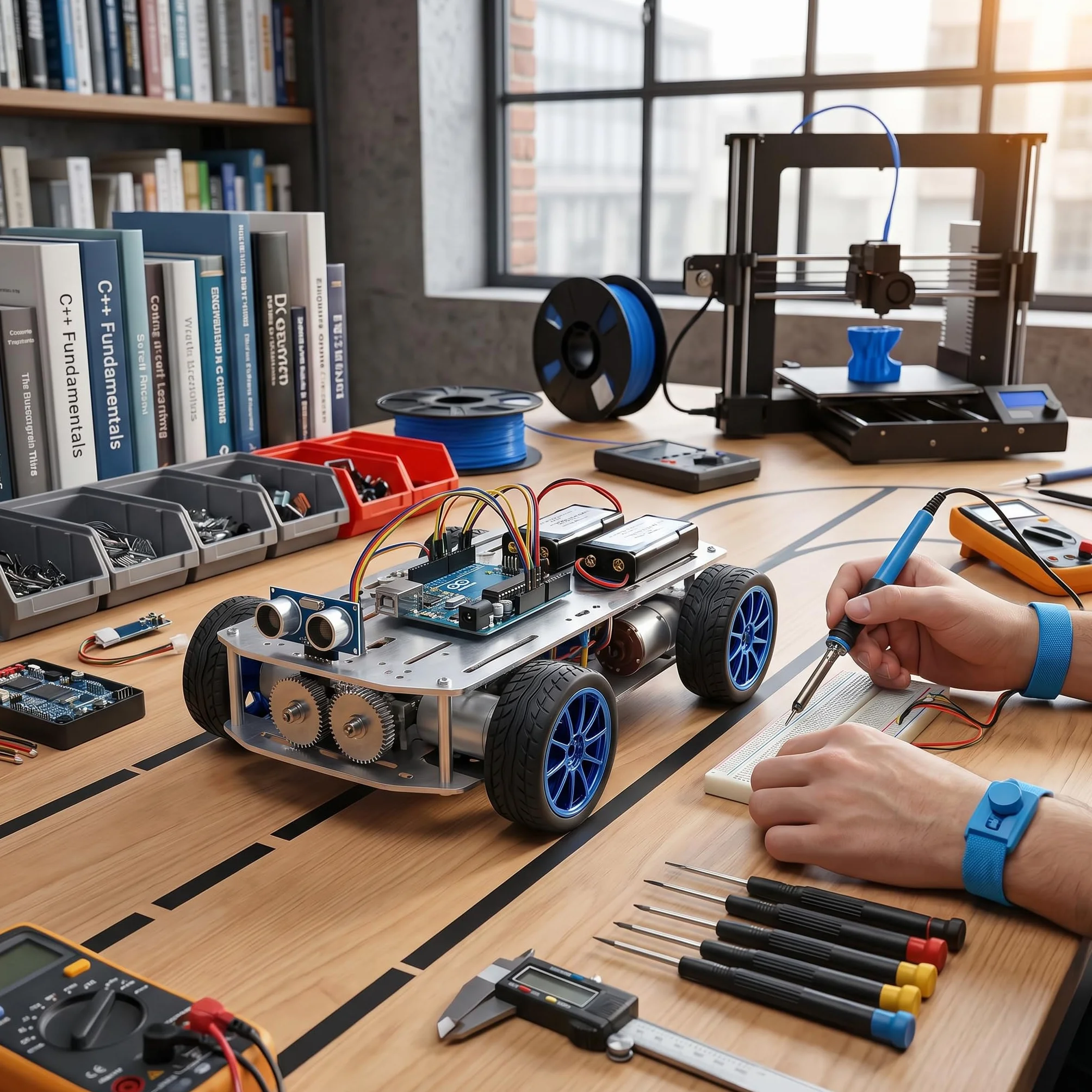 Silnik DC 12V z Przekładnią i Enkoderem 60 Obr./Min 65 mm Metalowy Redukcyjny Zestaw do DIY